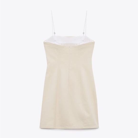 ZARA COMBINATION SHORT DRESS - Picture 7 of 9
